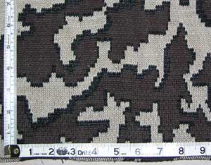 Camo Graphic by The Knit Tree: Color E: Camel / Black Brown