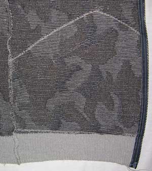 Winona Camo knit jacket inside pocket details