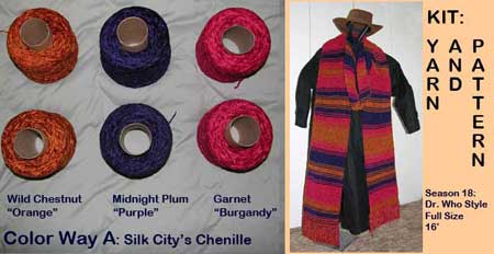 Yarn Kit for Season 18 Dr Who Style Scarf