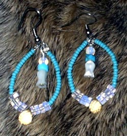 Beaded Ear Rings crafted by dawning_cherokee
