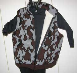 Knit Winona Camo™ Vest lined with sherpa in color way S
