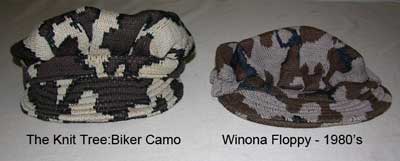 Knit Biker Camo Cap with Winona Ridge Runner Camo Cap